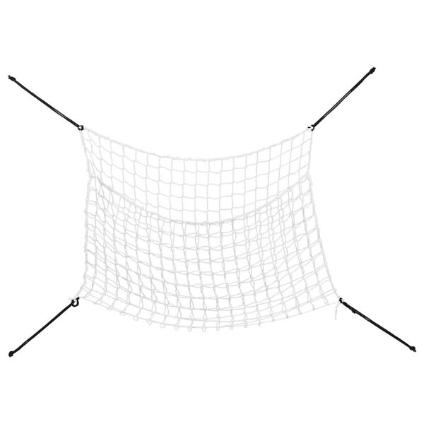 vidaXL S&iacute;tě na seno 2 ks obd&eacute;ln&iacute;kov&eacute; b&iacute;l&eacute; 90 x 60 cm PP
