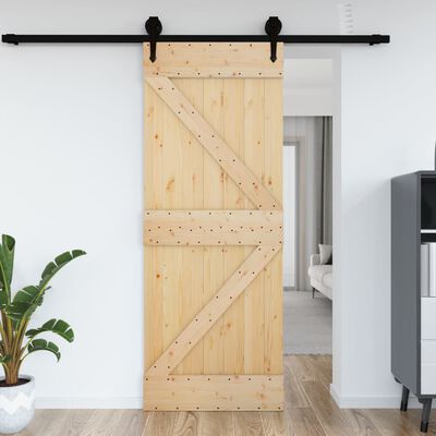 vidaXL Posuvné dveře 70 x 210 cm masivní borové dřevo
