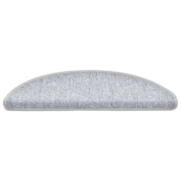 vidaXL Schodov&eacute; rohože 20 ks 56 x 17 x 3 cm světle &scaron;ed&eacute;, půlkulat&eacute;