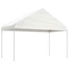 vidaXL Alt&aacute;n se střechou b&iacute;l&yacute; 4,08 x 2,23 x 3,22 m polyethylen