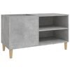 vidaXL Skř&iacute;ňka na LP desky betonově &scaron;ed&aacute; 84,5x38x48cm kompozitn&iacute; dřevo