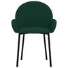 vidaXL J&iacute;deln&iacute; židle 2 ks tmavě zelen&eacute; samet