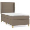 vidaXL Box spring postel s matrac&iacute; taupe 100 x 200 cm textil