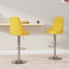 vidaXL Barov&eacute; židle 2 ks hořčicově žlut&eacute; textil