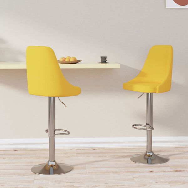 vidaXL Barov&eacute; židle 2 ks hořčicově žlut&eacute; textil