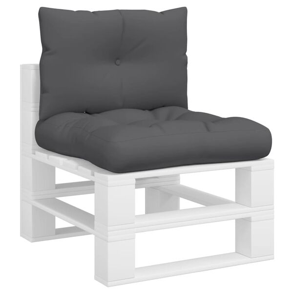 vidaXL Podu&scaron;ky na palety 2 ks antracitov&eacute; textil