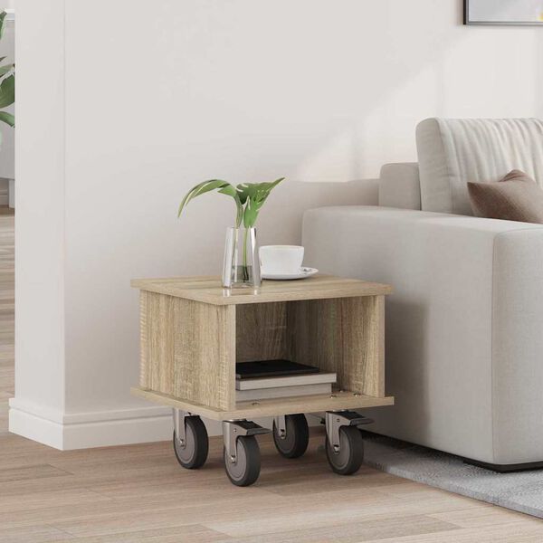 vidaXL Televizn&iacute; stojan Sonoma dub 37 x 35 x 35 cm kompozitn&iacute; dřevo