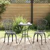 vidaXL Zahradn&iacute; bistro set 3 pcs Čern&aacute; Hlin&iacute;k