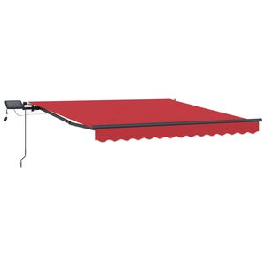 vidaXL Stahovac&iacute; mark&yacute;za Červen&aacute; 300 x 250 cm L&aacute;tka a hlin&iacute;k