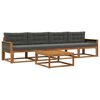 vidaXL Venkovn&iacute; pohovkov&aacute; souprava 5 pcs Přirozen&aacute; a Anthracitov&aacute;