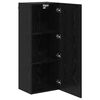 vidaXL TV wall cabinet Čern&yacute; dub 40,5 x 30 x 102 cm kompozitn&iacute; dřevo