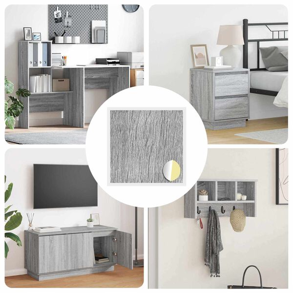 vidaXL Lepic&iacute; kryt &scaron;roubu 12 pcs &Scaron;ed&aacute; Sonoma &Oslash; 20 x 0,5 mm