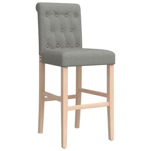 vidaXL Barov&eacute; židle 2 ks masivn&iacute; kaučukov&eacute; dřevo a textil