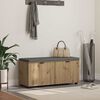 vidaXL Chodbičkov&aacute; lavice s pol&scaron;t&aacute;řem Artisanov&yacute; dub 100 x 38 x 46 cm