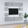 vidaXL 10d&iacute;ln&yacute; set TV skř&iacute;něk &scaron;ed&yacute; sonoma kompozitn&iacute; dřevo