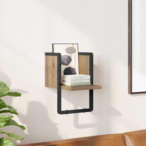 vidaXL N&aacute;stěnn&aacute; polička Uměleck&yacute; dub 20 x 25 x 30 cm kompozitn&iacute; dřevo