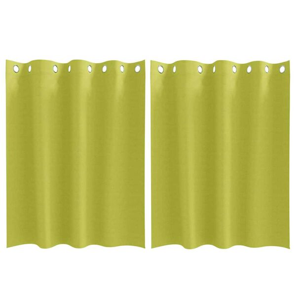 vidaXL Z&aacute;věsy na zatemněn&iacute; s kroužky 2 pcs Zelen&aacute; 140 x 140 cm