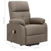 vidaXL Zvedac&iacute; mas&aacute;žn&iacute; křeslo taupe textil