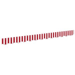 vidaXL N&aacute;hradn&iacute; lem mark&yacute;zy Červen&aacute; a B&iacute;l&aacute; 230 x 20 cm Polyester