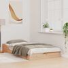 vidaXL R&aacute;m postele Hněd&aacute; 90 x 190 cm Masivn&iacute; borov&eacute; dřevo