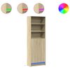 vidaXL Skř&iacute;ň highboard s LED dub sonoma 69 x 32,5 x 200 cm kompozit