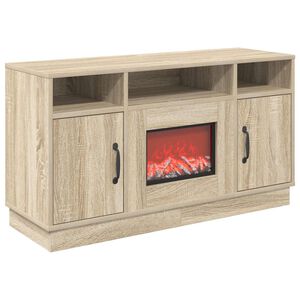 vidaXL Elektrick&yacute; krb Sonoma 100 x 33 x 55 cm Kompozitn&iacute; dřevo