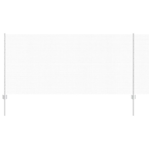 vidaXL Plot s sloupkem Stř&iacute;brn&aacute; 1 x 100 m Ocel