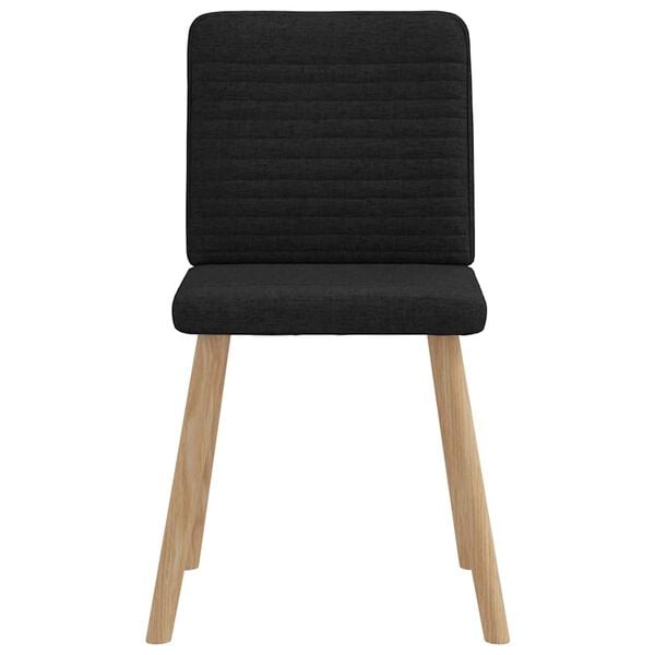 vidaXL Jídelní židle 6 ks černé textil