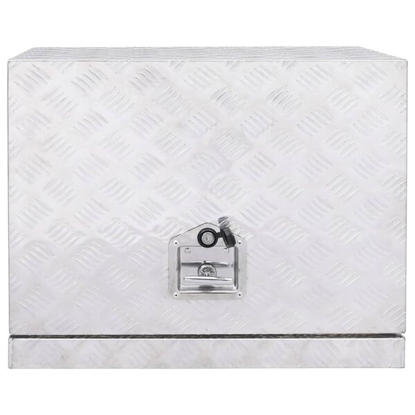 vidaXL Hlin&iacute;kov&yacute; box 62 x 40 x 50 cm stř&iacute;brn&yacute;