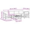 vidaXL Zahradn&iacute; lounge set 6 pcs Voskově Hněd&aacute; Masivn&iacute; borovice