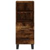 vidaXL Skř&iacute;ň highboard kouřov&yacute; dub 34,5 x 34 x 180 cm kompozitn&iacute; dřevo