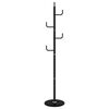 vidaXL Stojan na kab&aacute;ty čern&yacute; 183 cm pr&aacute;&scaron;kově lakovan&eacute; železo