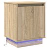 vidaXL Nočn&iacute; skř&iacute;ňka Sonoma dub 39 x 34,5 x 50 cm Kompozitn&iacute; dřevo