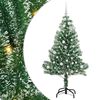 vidaXL Uměl&yacute; v&aacute;nočn&iacute; stromeček se sněhem a LED osvětlen&iacute;m 150 cm
