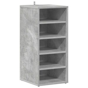 vidaXL Botn&iacute;k betonově &scaron;ed&yacute; 31,5 x 35 x 70 cm kompozitn&iacute; dřevo