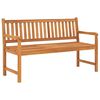 vidaXL 3místná zahradní lavice se stolkem 150 cm masivní teakové dřevo