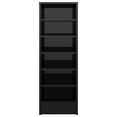 vidaXL Botník černý s vysokým leskem 31,5 x 35 x 90 cm dřevotříska
