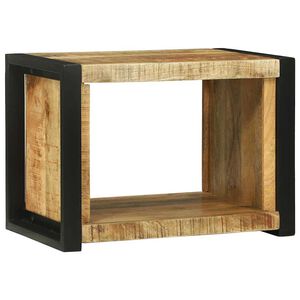 vidaXL N&aacute;stěnn&aacute; kocka Hněd&aacute; 55 x 35 x 40 cm Masivn&iacute; mangov&eacute; dřevo