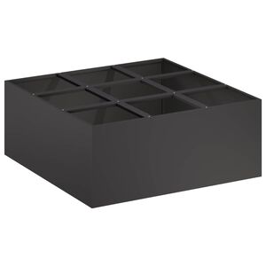 vidaXL Zahradn&iacute; pěstebn&iacute;k Čern&aacute; 100 x 100 x 20 cm