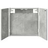 vidaXL Skř&iacute;ň na terče Betonově &scaron;ed&aacute; 56 x 12 x 53,5 cm Kompozitn&iacute; dřevo