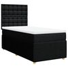 vidaXL Box spring postel s matrac&iacute; čern&aacute; 90x190 cm textil