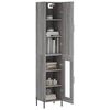 vidaXL Skř&iacute;ň highboard &scaron;ed&aacute; sonoma 34,5 x 34 x 180 cm kompozitn&iacute; dřevo
