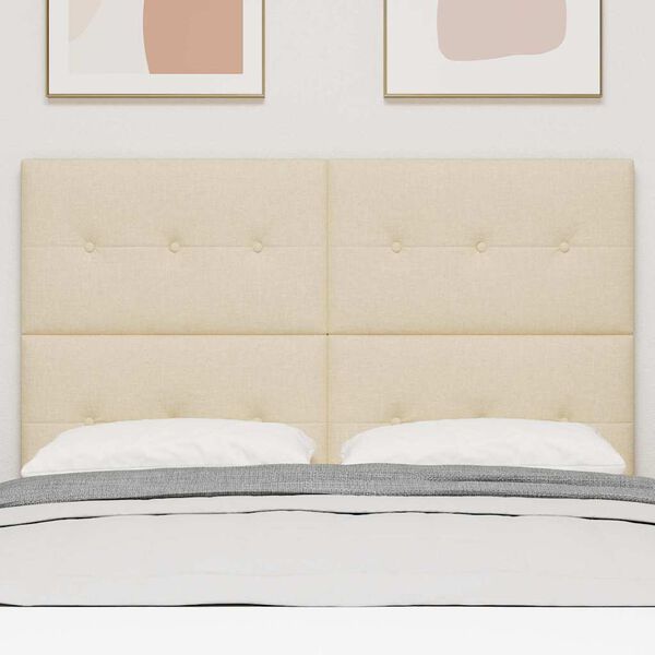 vidaXL Čelo postele s čelo Kr&eacute;mov&aacute; 144 cm Uměl&aacute; kůže