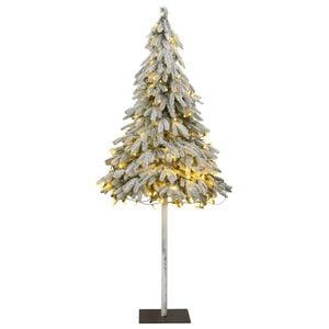 vidaXL Uměl&yacute; v&aacute;nočn&iacute; stromek se 150 LED a sněhem 150 cm