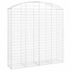 vidaXL Klenut&yacute; gabionov&yacute; ko&scaron; 200 x 50 x 200/220 cm pozinkovan&eacute; železo