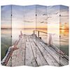 vidaXL Skl&aacute;dac&iacute; parav&aacute;n 228x170 cm jezero