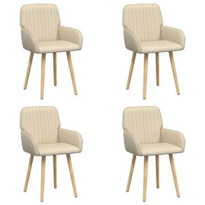 vidaXL J&iacute;deln&iacute; židle 4 ks Textil Kr&eacute;mov&aacute; 56,5 x 50 x 87,5 cm