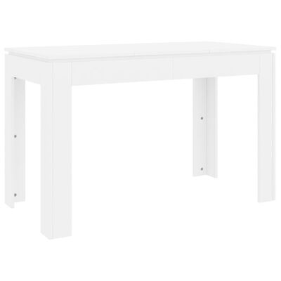 vidaXL Jídelní stůl bílý 120 x 60 x 76 cm dřevotříska