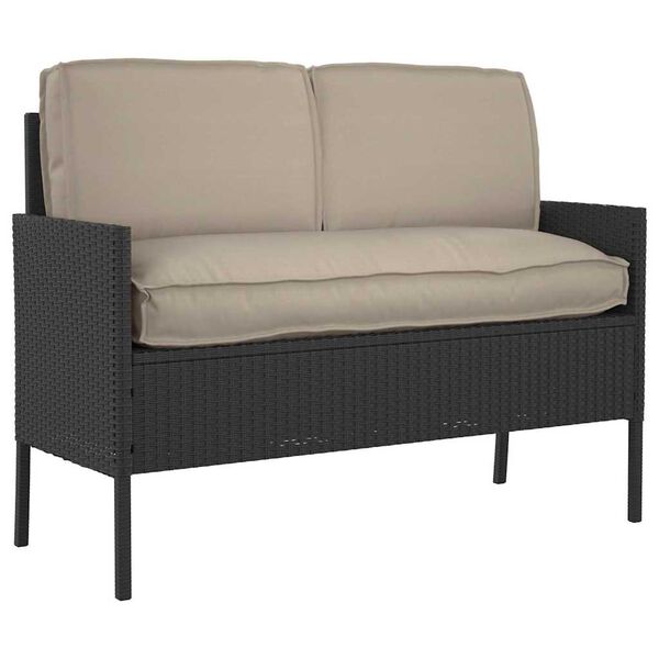 vidaXL Sada pol&scaron;t&aacute;řů 3 pcs Taupe Oxford l&aacute;tka