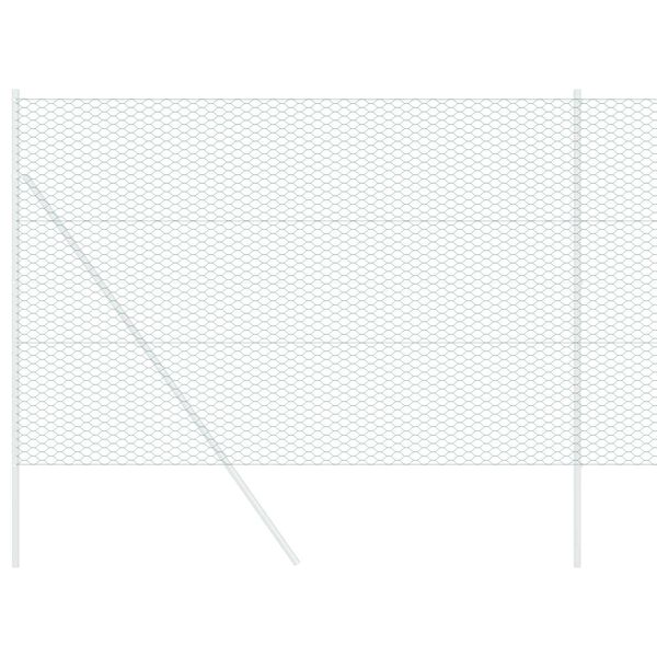 vidaXL Hexagonální oplocení Zelená 1.6 x 50 m Ocel